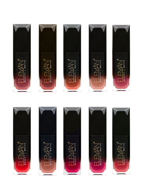 Matte Liquid Lipstick Collection - vegan cosmetics - Eleman Beauty